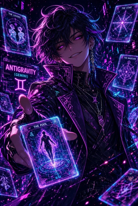 Grok が描いた CYBER TAROT 2099。
